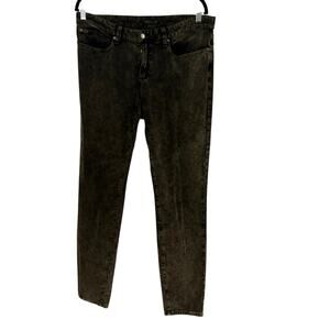 Eileen Fisher Velvet Pants 14 Faded Distressed Goth Classic Staple Whimsy Goth